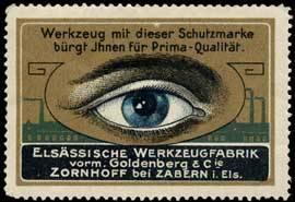 Seller image for Reklamemarke Auge Werkzeugfabrik for sale by Veikkos