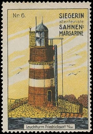 Seller image for Reklamemarke Leuchtturm Friedrichsort bei Kiel for sale by Veikkos