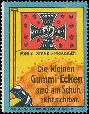 Imagen del vendedor de Reklamemarke Knigliche Standarte von Preussen a la venta por Veikkos