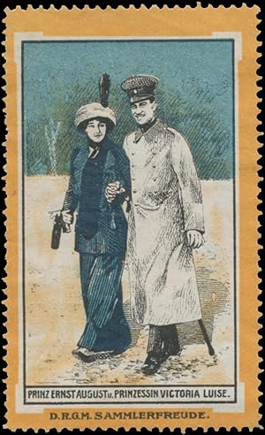Immagine del venditore per Reklamemarke Prinz Ernst August und Prinzessin Victoria Luise venduto da Veikkos