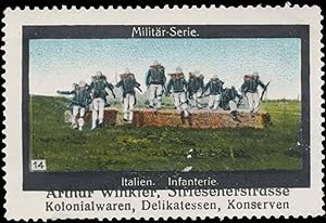 Seller image for Reklamemarke Infanterie Italien for sale by Veikkos