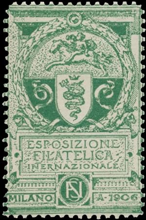 Bild des Verkufers fr Reklamemarke Esposizione Filatelica - Internationale Briefmarken-Ausstellung zum Verkauf von Veikkos