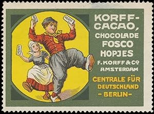 Seller image for Reklamemarke Korffs Kakao Fosco Hopjes for sale by Veikkos