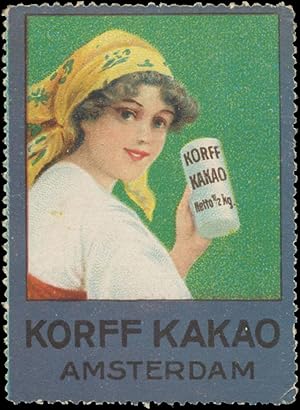 Seller image for Reklamemarke Korffs Kakao for sale by Veikkos