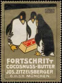 Reklamemarke Fortschritt Cocosnuss - Butter