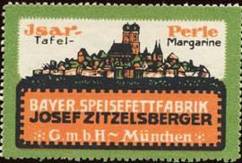 Bild des Verkufers fr Reklamemarke Isar - Perle - Tafel - Margarine zum Verkauf von Veikkos