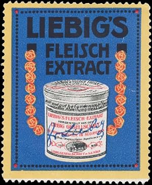 Bild des Verkufers fr Reklamemarke Liebigs Fleisch-Extract zum Verkauf von Veikkos