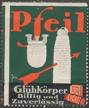 Seller image for Reklamemarke Pfeil Glhkrper billig und zuverlssig for sale by Veikkos