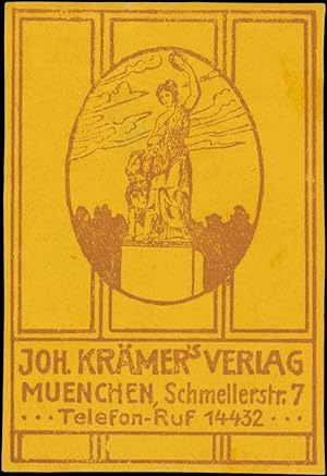 Seller image for Reklamemarke Joh. Krmers Verlag for sale by Veikkos