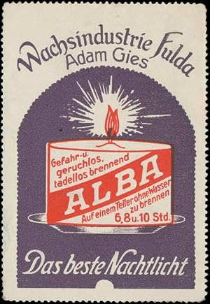 Seller image for Reklamemarke Alba das beste Nachtlicht for sale by Veikkos