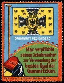 Bild des Verkufers fr Reklamemarke Standarte des Kaisers zum Verkauf von Veikkos
