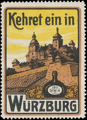 Seller image for Reklamemarke Kehret ein in Wrzburg for sale by Veikkos