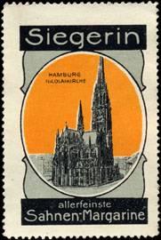Seller image for Reklamemarke Hamburg Nicolaikirche for sale by Veikkos
