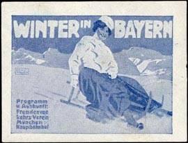 Seller image for Reklamemarke Winter in Bayern for sale by Veikkos