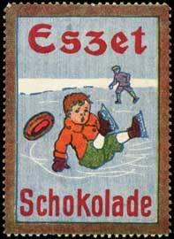 Bild des Verkufers fr Reklamemarke Eszet Schokolade zum Verkauf von Veikkos