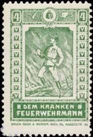 Seller image for Reklamemarke Dem kranken Feuerwehrmann for sale by Veikkos