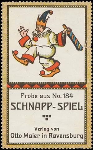 Seller image for Reklamemarke Schnapp-Spiel for sale by Veikkos
