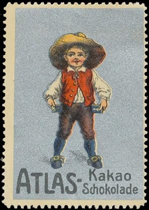 Seller image for Reklamemarke Atlas Kakao - Schokolade for sale by Veikkos