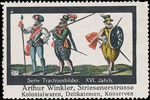 Seller image for Reklamemarke Trachten XVI. Jahrhundert for sale by Veikkos