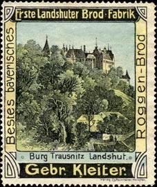 Seller image for Reklamemarke Burg Trausnitz Landshut for sale by Veikkos