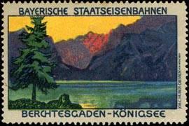 Image du vendeur pour Reklamemarke Berchtesgaden - Knigsee mis en vente par Veikkos