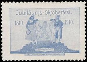 Bild des Verkufers fr Reklamemarke Oberfalz Jubilums-Oktoberfest zum Verkauf von Veikkos