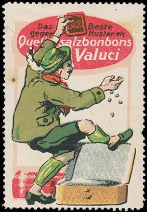 Seller image for Reklamemarke Valuci Quellsalz-Bonbons for sale by Veikkos