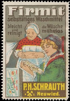 Seller image for Reklamemarke Firmit selbstttiges Waschmittel for sale by Veikkos