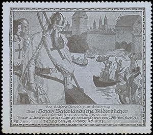 Bild des Verkufers fr Reklamemarke Des Kaisers Abreise zum Kreuzzug zum Verkauf von Veikkos