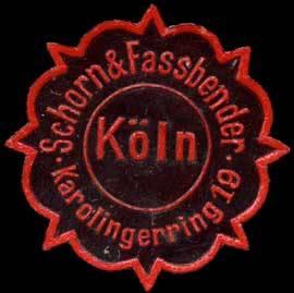 Bild des Verkufers fr Siegelmarke Schorn & Fassbender Kln zum Verkauf von Veikkos