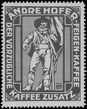 Seller image for Reklamemarke Andre Hofer Feigen-Kaffee-Zusatz for sale by Veikkos