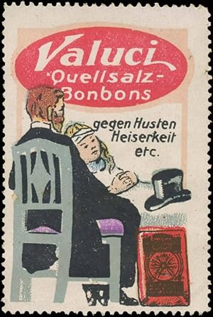 Seller image for Reklamemarke Valuci Quellsalz-Bonbons for sale by Veikkos