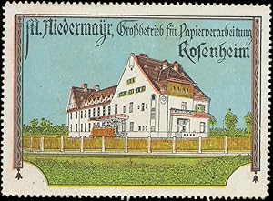 Seller image for Reklamemarke Grobetrieb fr Papierverarbeitung for sale by Veikkos