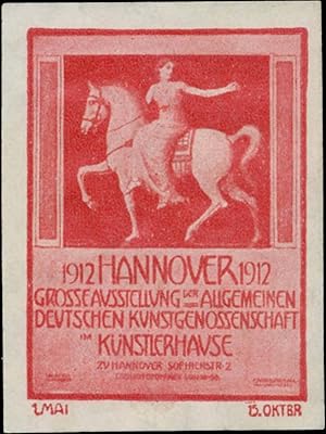 Bild des Verkufers fr Reklamemarke Grossausstellung der Allgemeinen Deutschen Kunstgenossenschaft zum Verkauf von Veikkos