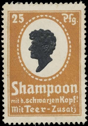 Image du vendeur pour Reklamemarke Shampoon mit dem schwarzen Kopf mis en vente par Veikkos