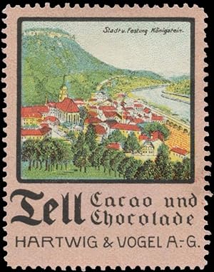 Seller image for Reklamemarke Stadt und Festung Knigstein for sale by Veikkos