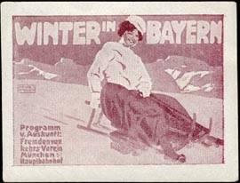 Seller image for Reklamemarke Winter in Bayern for sale by Veikkos