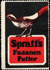 Bild des Verkufers fr Reklamemarke Spratts Vogelfutter fr den Fasan zum Verkauf von Veikkos