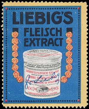 Bild des Verkufers fr Reklamemarke Liebigs Fleisch-Extrakt zum Verkauf von Veikkos
