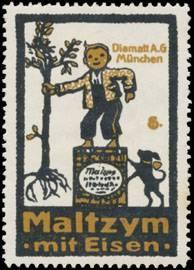 Seller image for Reklamemarke Maltzym mit Lebertran for sale by Veikkos