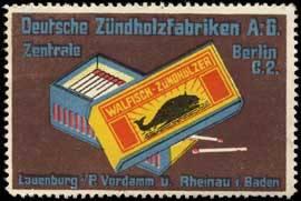 Image du vendeur pour Reklamemarke Walfisch-Zndhlzer mis en vente par Veikkos