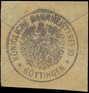 Seller image for Siegelmarke K. Bahnmeisterei 10 Gttingen for sale by Veikkos