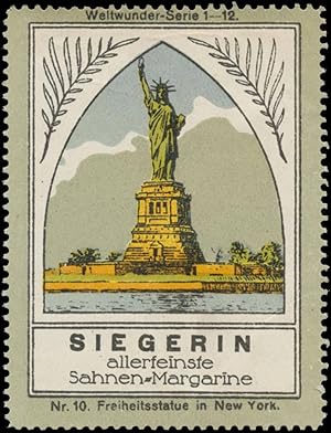 Seller image for Reklamemarke Freiheitsstatue in New York for sale by Veikkos