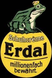 Seller image for Reklamemarke Schuhcreme Erdal Frosch for sale by Veikkos