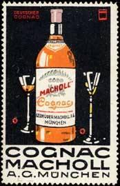 Seller image for Reklamemarke Deutscher Cognac Macholl for sale by Veikkos