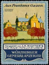 Seller image for Reklamemarke Kloster Dettelbach for sale by Veikkos