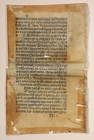 Bild des Verkufers fr Blatt aus: Breviarium Havelbergense.(GW 5354). zum Verkauf von Versandantiquariat Christine Laist