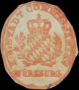 Seller image for Siegelmarke K. Bayer. Stadt Commissariat Wrzburg for sale by Veikkos