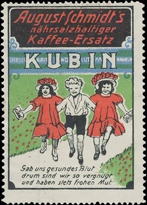 Seller image for Reklamemarke Kubin Kaffee-Ersatz for sale by Veikkos