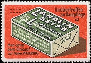 Bild des Verkufers fr Reklamemarke Lanolin Seife zum Verkauf von Veikkos
